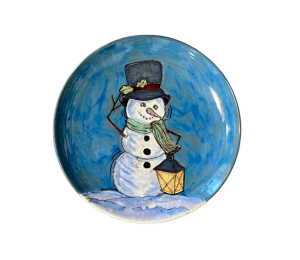 Eagan Rustic Glazed Snowman