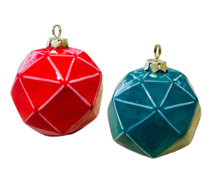 Eagan Jewel Toned Faceted Ornament