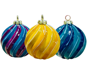 Eagan Jewel Toned Spiral Ornament